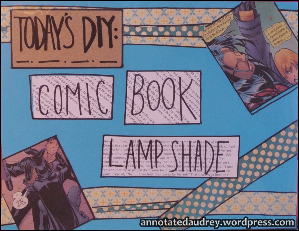 Nerdy Crafts: DIY Comic Book Lamp&nbsp;Shade