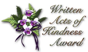 Written Acts of Kindness Award for the best Ape in the&nbsp;World