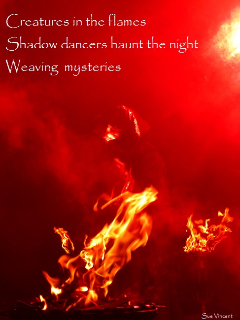 creature of the flames, shadow dancers haunt the night, weaving mysteries