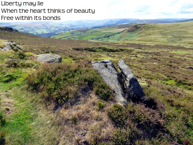 Liberty may lieWhen the heart thinks of beautyFree within its bonds