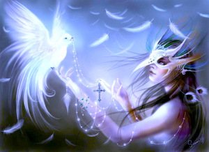 BIRD WOMAN:MASK &amp; BIRD:WHITE